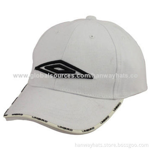 Cotton twill cap with sandwich brim